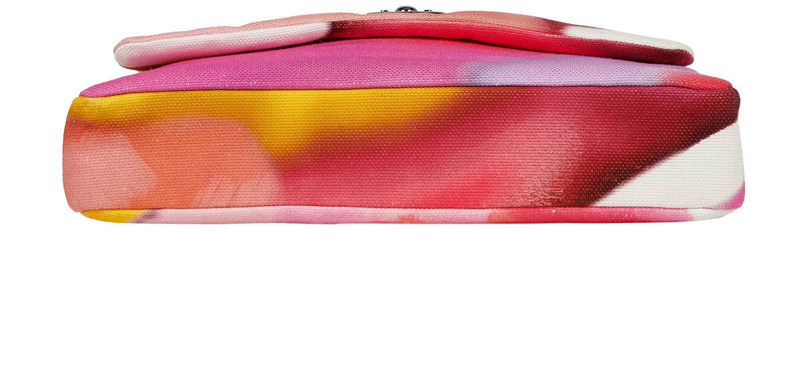 Flower Power Single Flap, &pound;1,500, Handbags, Orange/Pink/Purple, Canvas, Top view